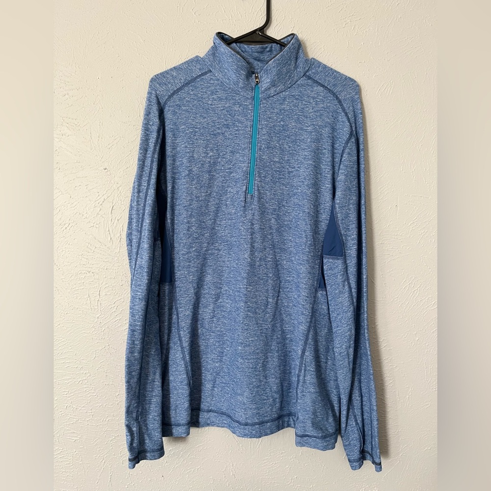 Lululemon 1/2 Zip Heather Blue Size XL
